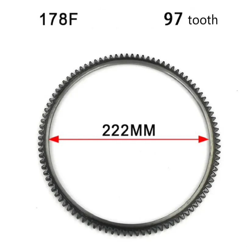 Imagem -03 - Elétrica Começando Gerador Diesel Volante Anel Traseira tipo 5kw 170f 173f 178f 180f 186f 188f 192f 186fa Acessórios