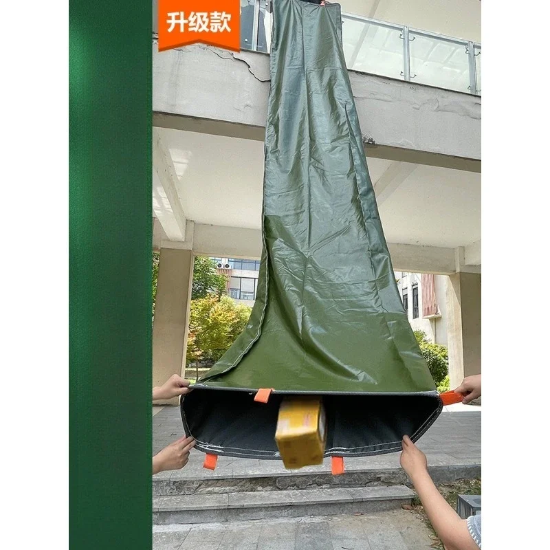 Factory high-rise warehouse unloading artifact canvas slide cylinder