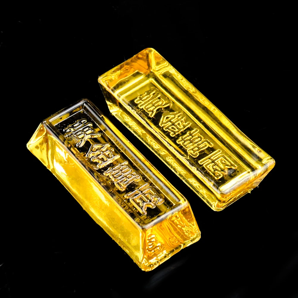 Citrine Gold Bar Lucky Fortune Feng Shui Home Ornaments Bullion Bars Wealth Ingots Art Collections Paperweight Car Decor Gifts