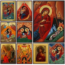 Nativity of Christ Tangere Orthodox Saint Archangel Raphael Wall Pictures For Church Poster Wall Art Canvas Painting Unframed