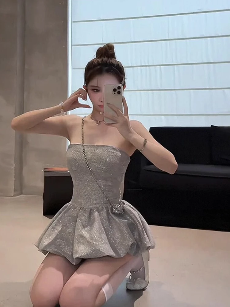 Estate Nuovo Puro Desiderio Vita Sexy Cinching Ort Gonna Dr Donna Strapl A-Line Dr AngFeng Sle Stampa Floreale Dr