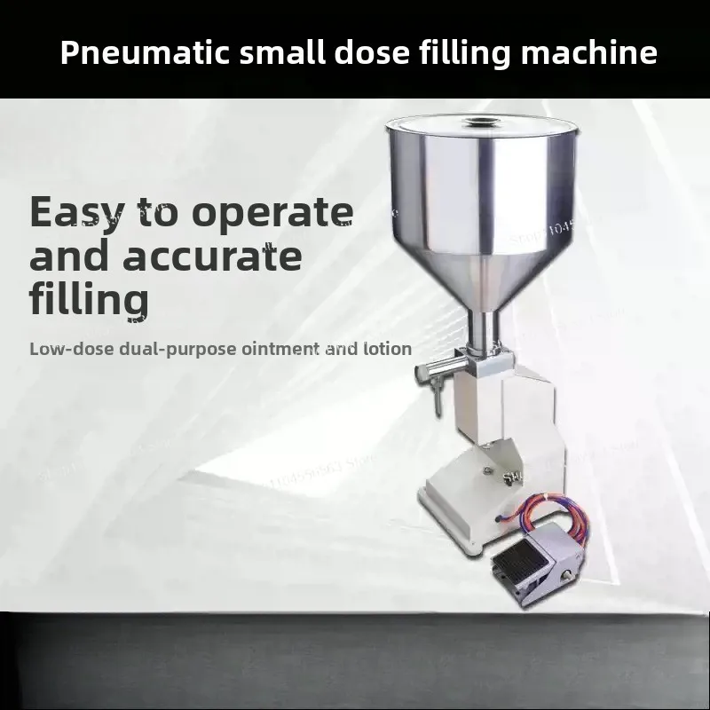 A02 Pneumatic Paste Liquid Filling Machine Shampoo Packaging Equipment  Stainless Steel