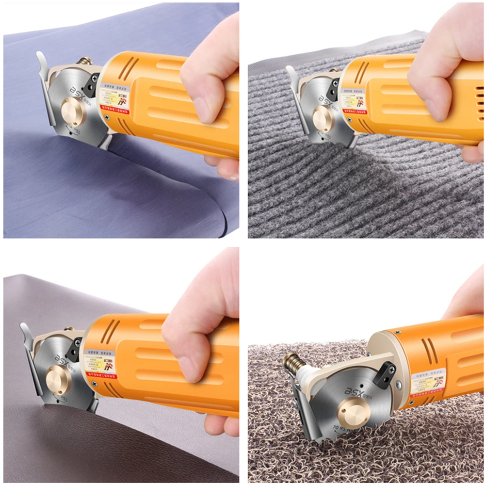 Electric Fabric Scissors 110V/220V Rotary Blade Fabric Tool Leather Fabric Electric Cutter Kit Cutting Saw Tool Dropshipping