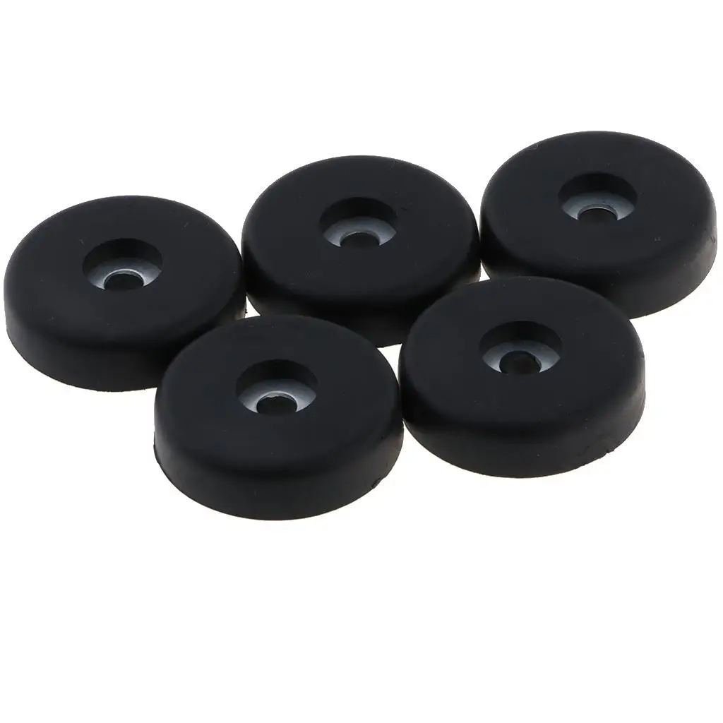 5 Pcs 40x10mm Round Rubber Feet Non- Rubber Furniture Floor Pads Chair Leg Feet