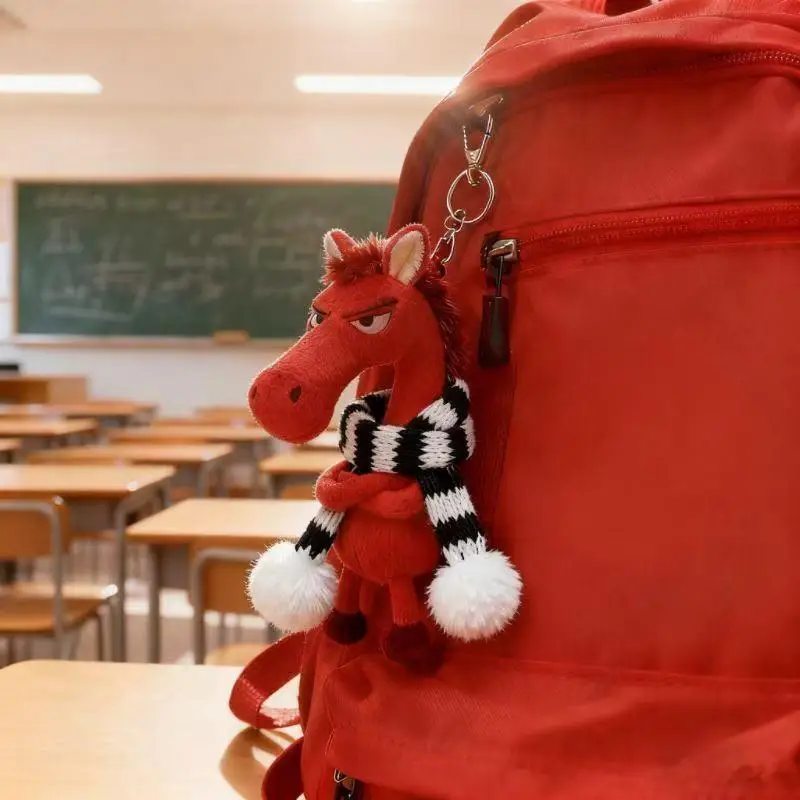 2026年新作ぬいぐるみ 馬年マスコットぬいぐるみポニーおもちゃ バックパック吊り下げアクセサリー漫画馬キーホルダー