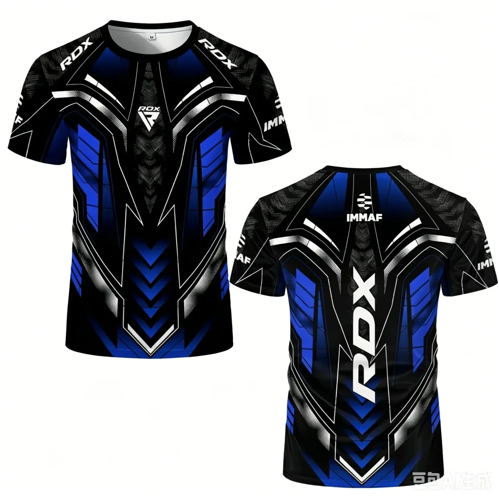 3D-Druck Sport Schnelltrocknend Atmungsaktives Herren-T-Shirt Outdoor RDX Boxkampf - Neues Jersey-Fans-T-Shirt Eltern-Kind Kurzarm-Oberteil – Detail 2