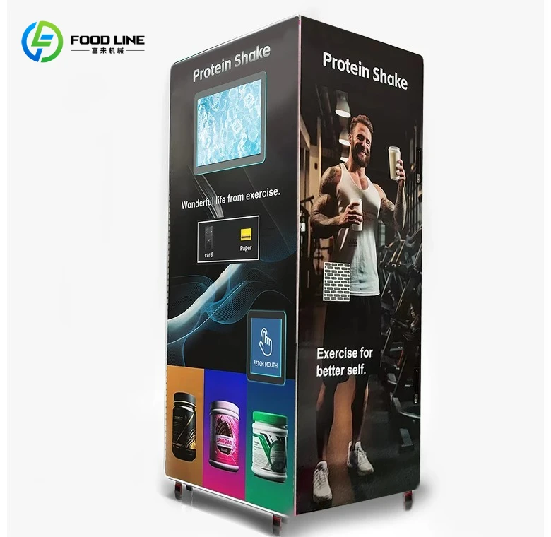 QR Code Commercial Customized Automatic Self Service Vending Machine Protein Shake Vending Machine