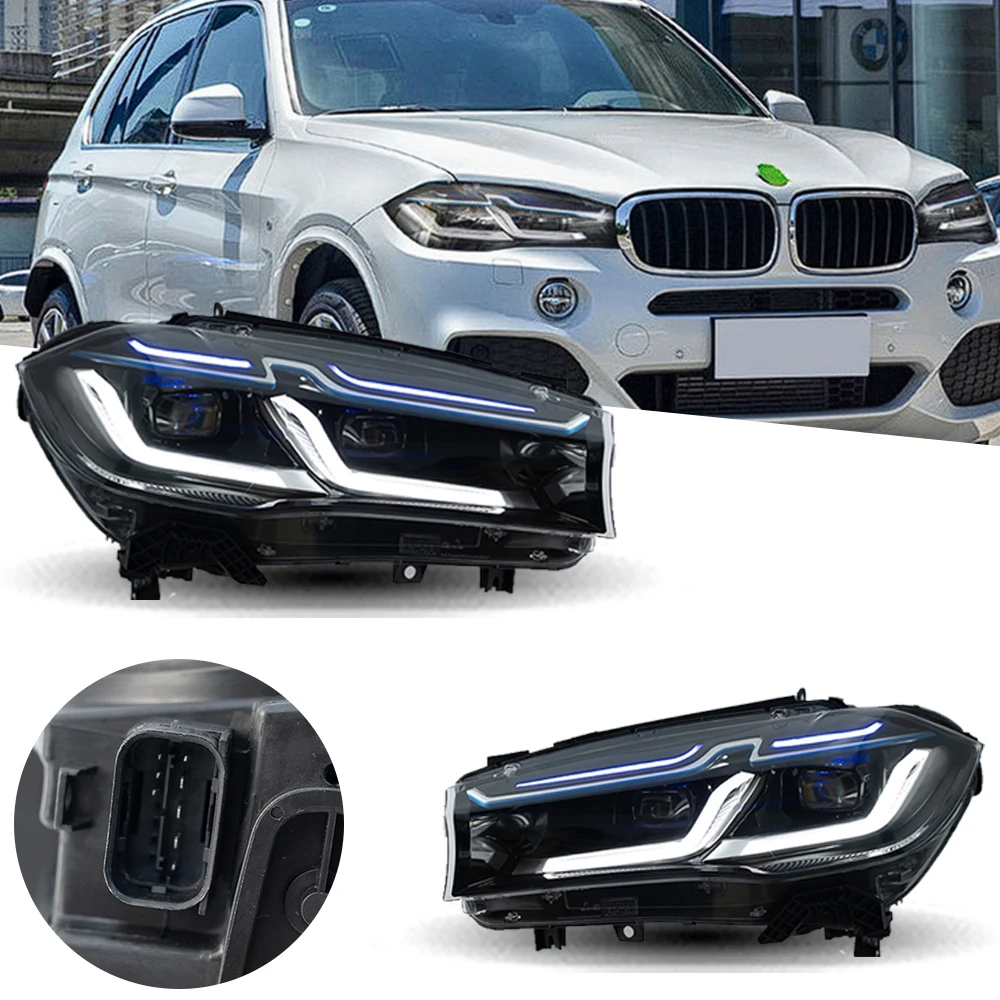 

Фара для BMW X5 F15 светодиодный фары 2014-2018 передняя фара автомобильный Стайлинг DRL сигнальный проектор линзы автомобильные аксессуары