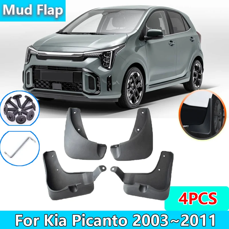

For Kia Picanto SA Morning 2003~2011 2004 2008 Car Mudflaps Accessories Mudguard Fender Splash Guards Cover Flap Front Rear Auto