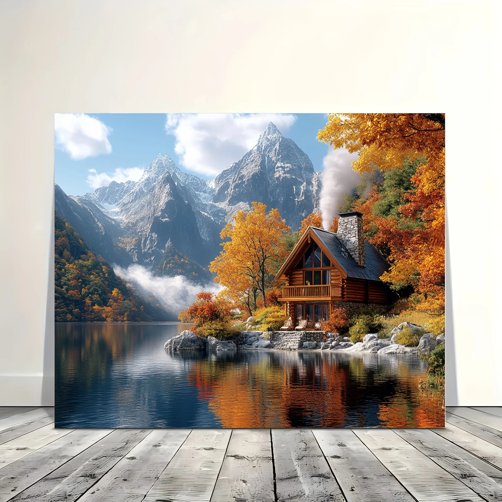 

500/1000/1200/2000PCS Puzzles for Adults Beautiful Lake Autumn Scenery,Jigsaw Puzzles Brain Challenge Game Gift Home Decor