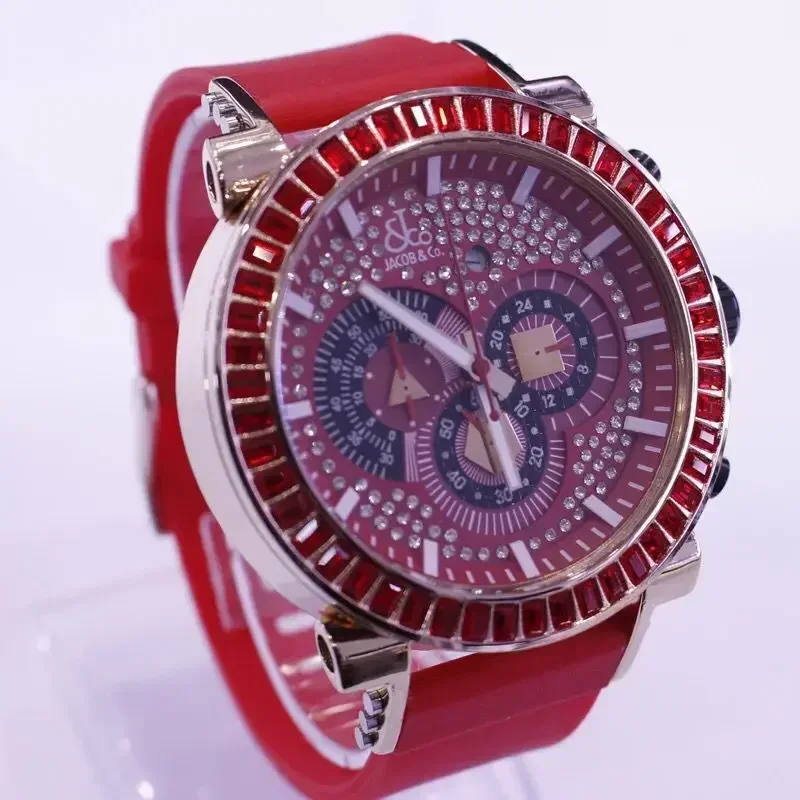 Tschechischer Leopard platzte europäischen und amerikanischen Modetrend tschechisches Leoparden quarzband große Platte Herren Strass uhr