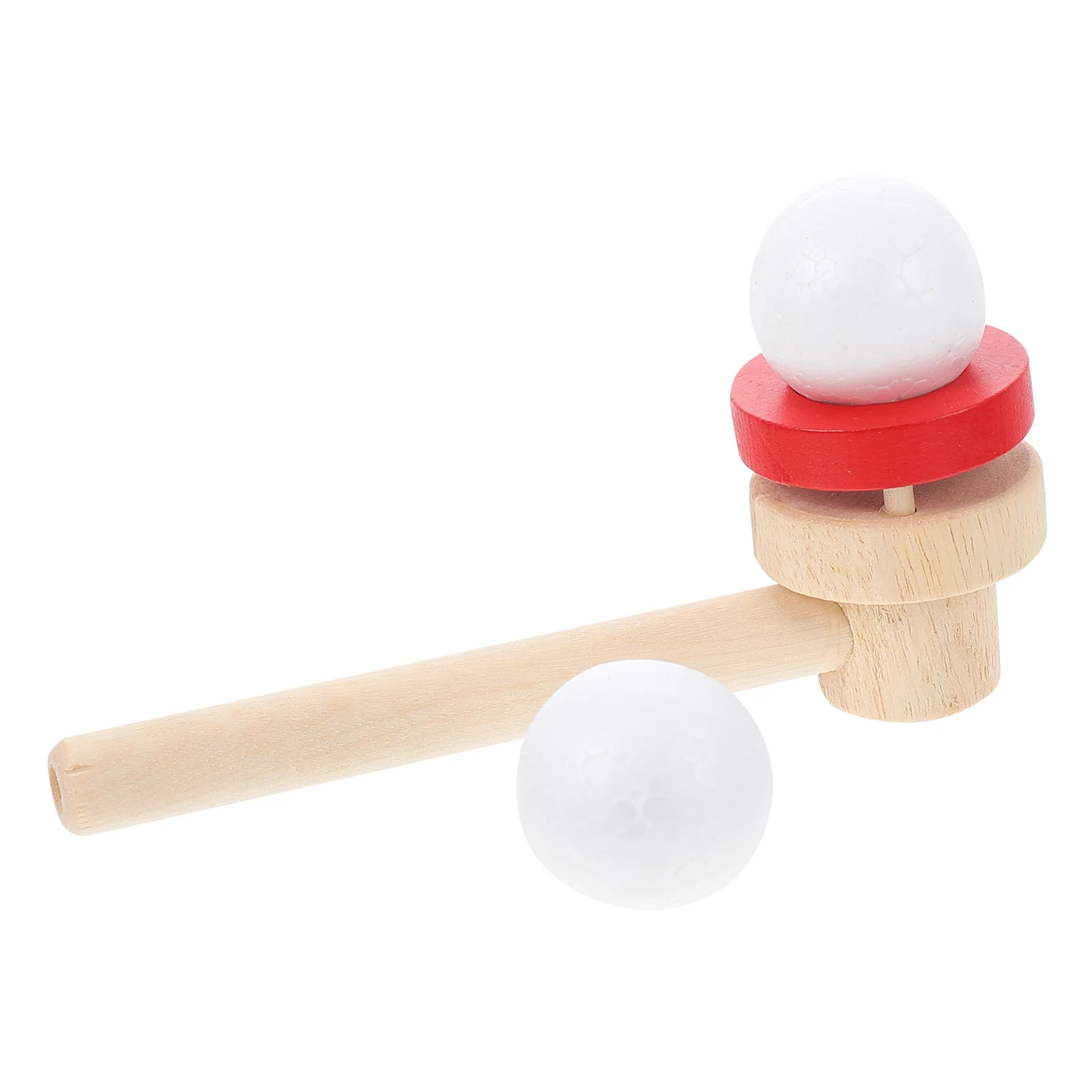 

1 set Blow Ball Toys Wooden Blower Kids Breath Pipe Floating Balls Game Educational Toy Birthday Gift Family Interaction