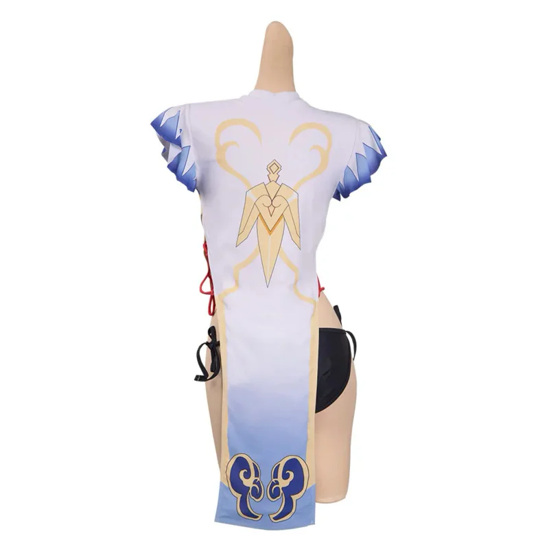 Spel Genshin Impact Ganyu Cosplay Vrouwen Kostuum Jumpsuit Badmode Outfits Meisje Zomer Strandbikini Halloween Carnaval Feestpak