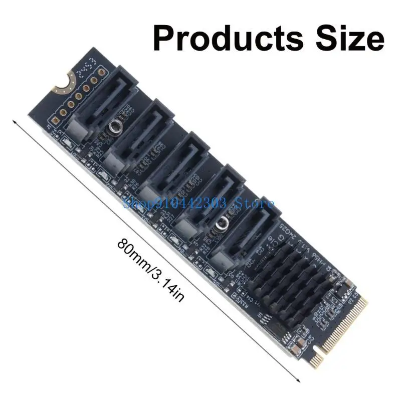 

L4MD Hard Drive Expansion PH56 M.2 To 5Port Converters For Enhances Storage for Computer Upgrades Large Capacity Need
