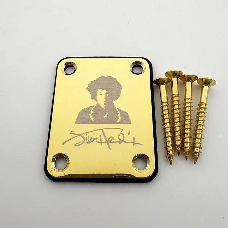 JIMI HENDRIX Signature Edition Neck Plate For Electric Guitar Gold/Silver/Black - view 5