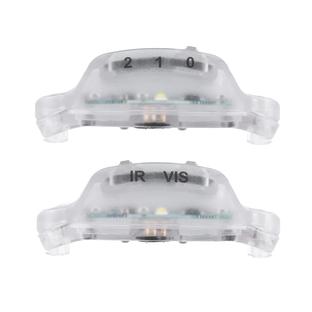 Luz táctica para casco, luz de señal de riel de arco, linterna LED IR/blanca para entrenamiento Militar Airsoft, casco Modular rápido, 2 uds. - imagen 5