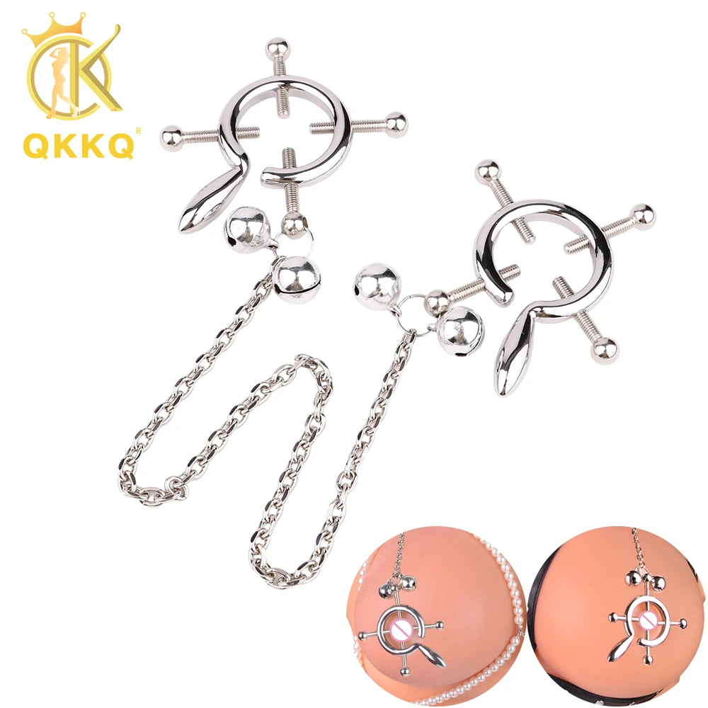 

QKKQ Stainless Steel BDSM Toys Nipple Clamps Nipple Stimulators Couples Tease Sex Toys For Girls 18+ Sexy Shop Products