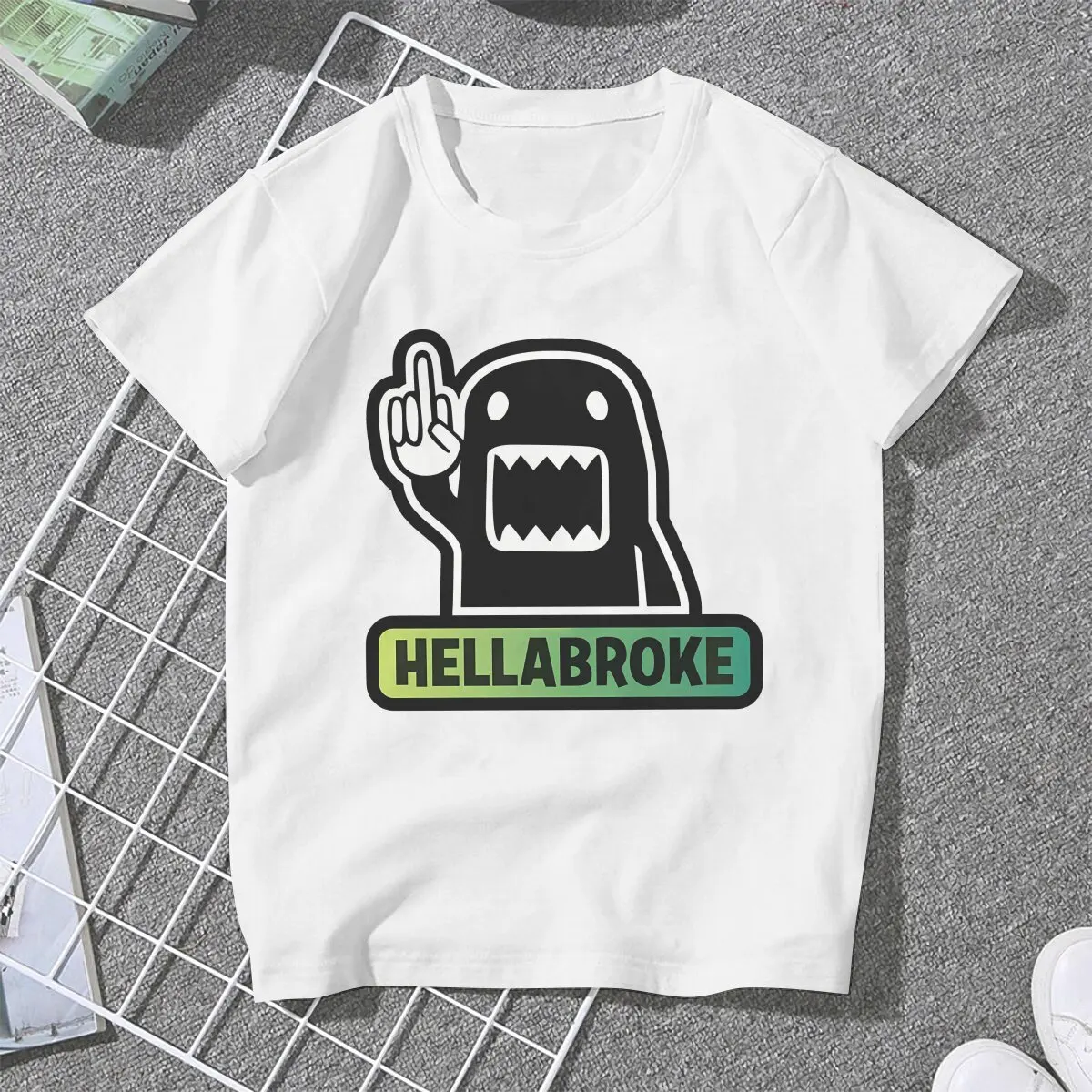 Anime Domo Kun Hellabroke Tshirt Homme Women's Clothing Unisex Polyester Blusas T Shirt For Women