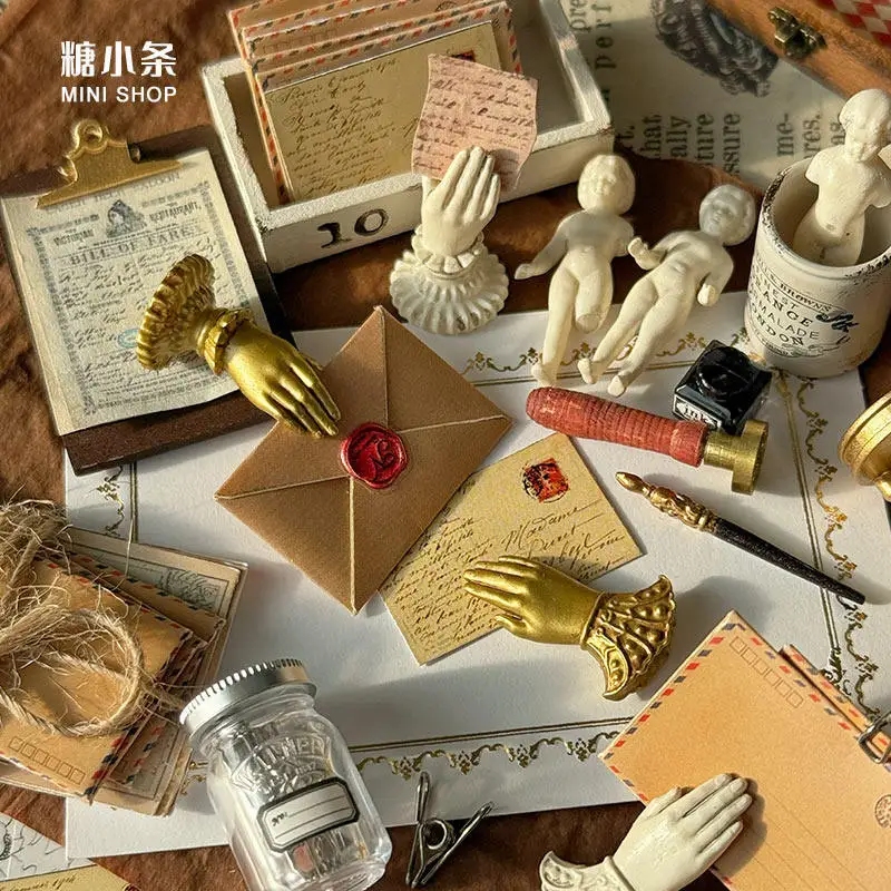 1:6 1:12 Mini Model Mebli do Domku dla Lalek Akcesoria Vintage Ręcznie Robione Zawieszki Zakładki do Książek Koperty Bjd Ob11 Gsc Blyth Żołnierz Lol Rekwizyt