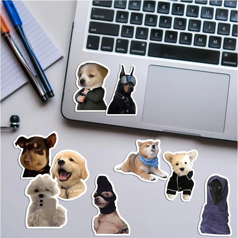 10/30/50PCS Kawaii Dog PVC Sticker Aesthetic Children\'sHand Accounting DIY Decoration Scrapbooking Korean Stationery Supplies