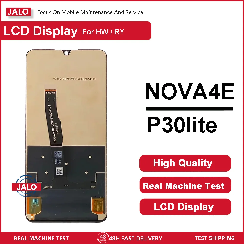 JALO ЖК-экраны для мобильного телефона для Huawei NOVA4E P30lite, встроенный дигитайзер, замена ЖК-панели с бесплатными инструментами