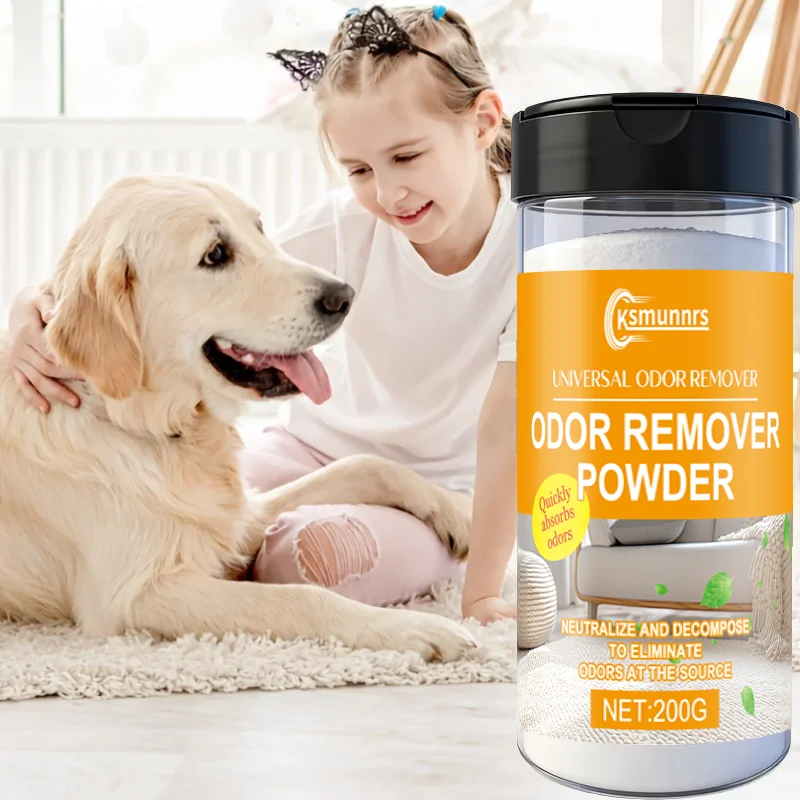 Pet Carpet Deodorizing Powder Odor Eliminator for Pet Urine Body Smells And Food Crumbs