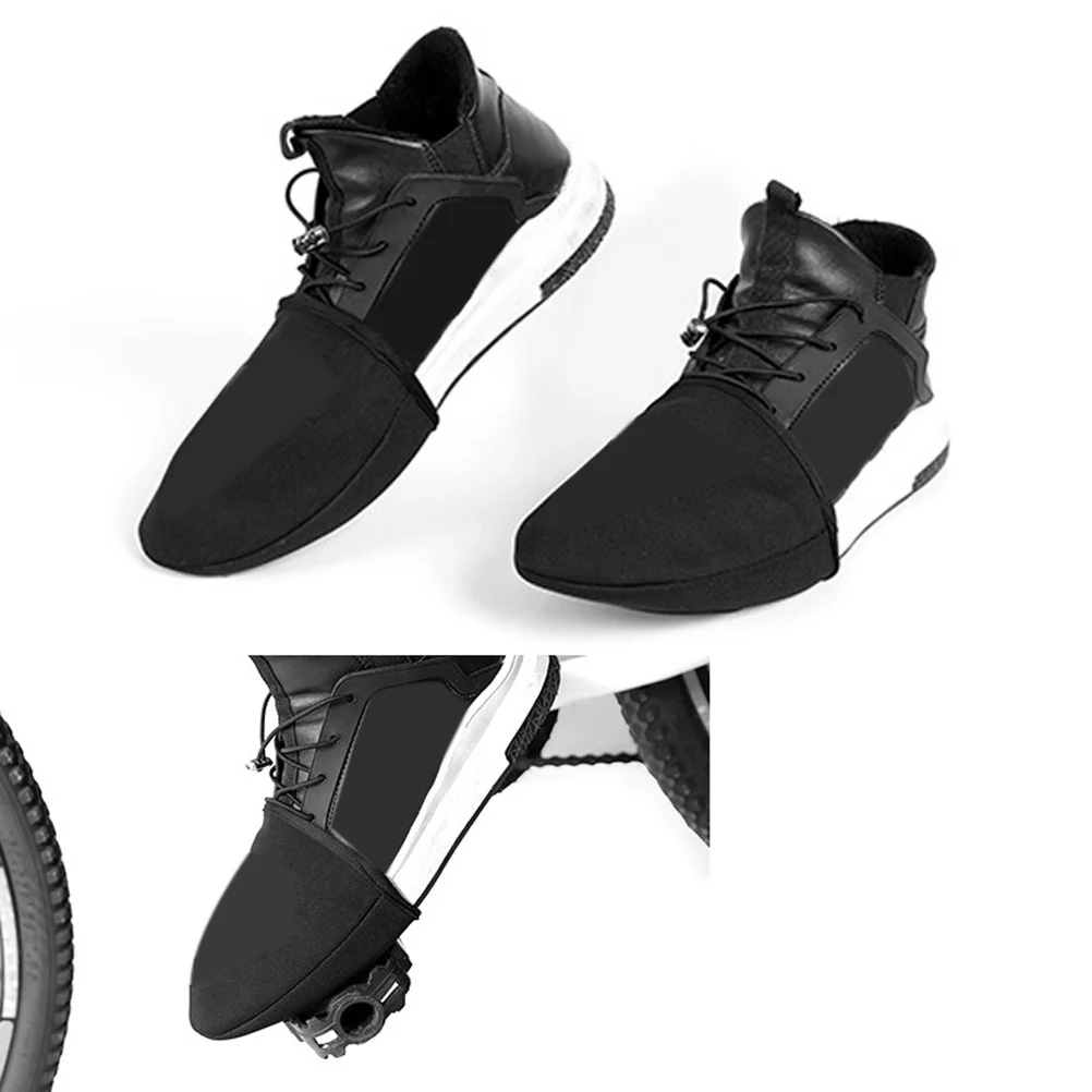 2Pairs Waterproof Cycling Shoe Cover Windproof Warm Reflective Anti-Slip Overshoes Shoe Cover Wateproof Overshoes