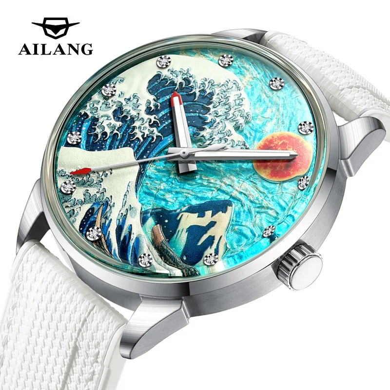 

AILANG Original Luxury Men's Watches Sports Silicone strap Mechanical Watch for Men Waterproof Fashion Automatic Wristwatch Mens