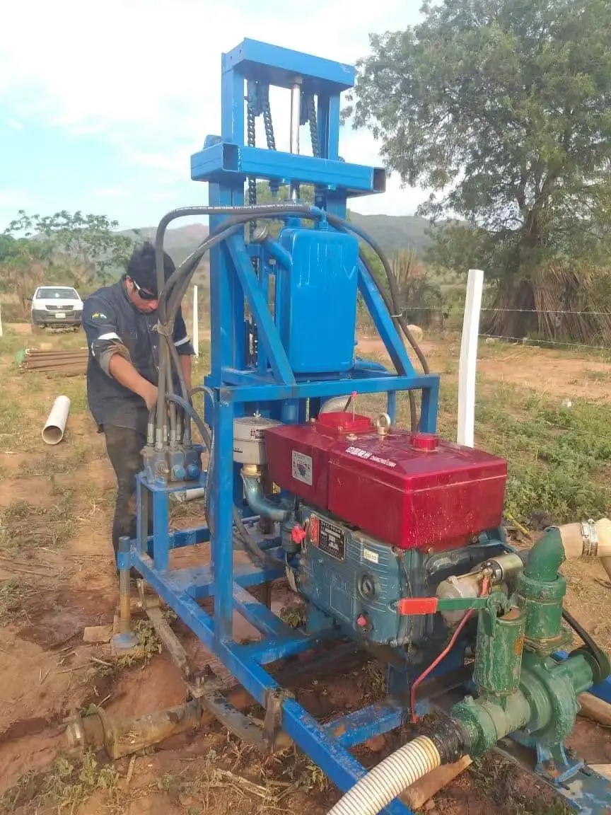 Hot Selling Diesel Hydraulic Portable Core Drilling Rig Motor High Performance Water Well Mining Use Drilling Machine 180m Depth