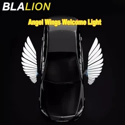 BLALION LED Light 2PCS Car Angel Wings Welcome Light Rearview Mirror Welcome Light Angel Wings Carpet Projection Auto Decoration