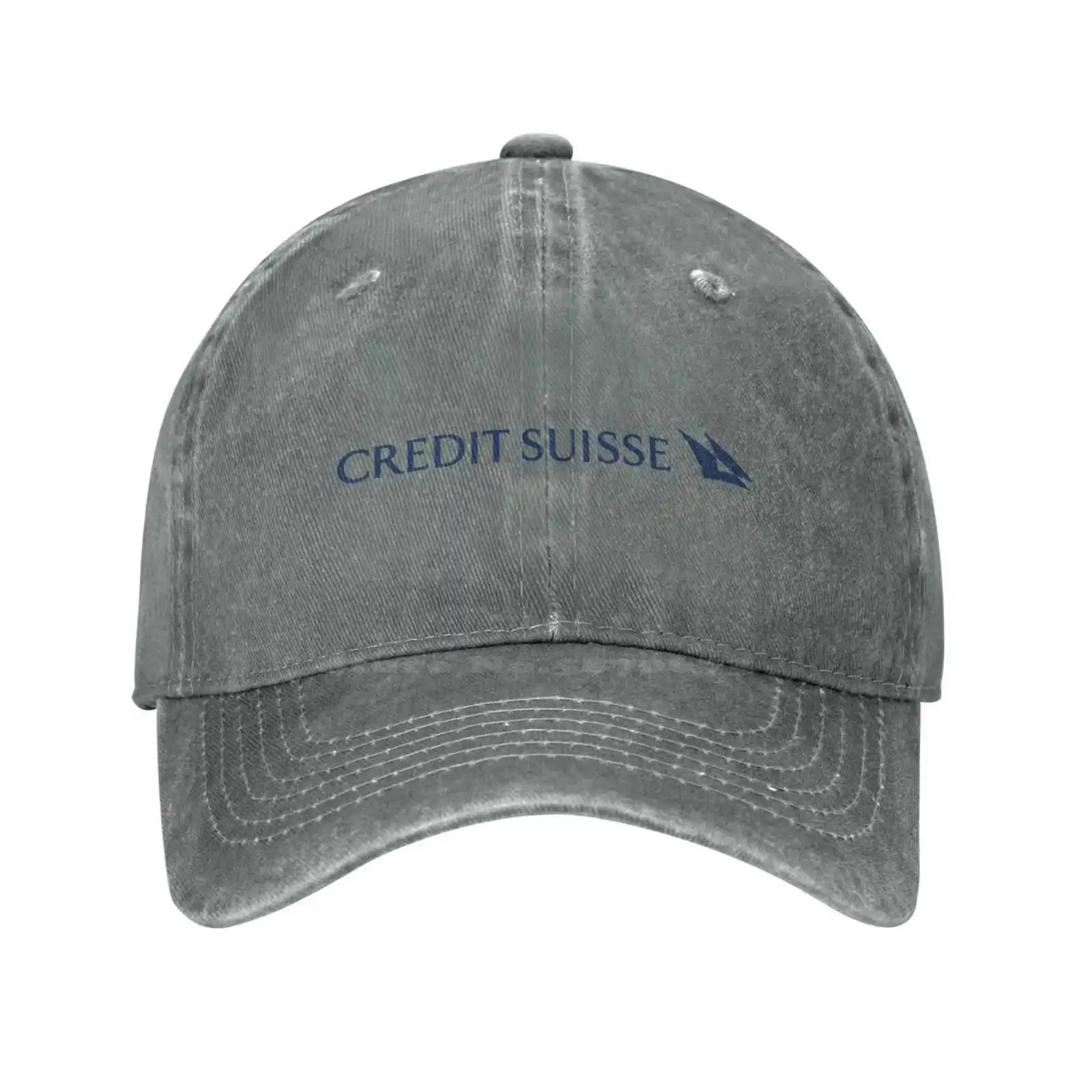 Topi rajut Denim, topi bisbol Denim rajut Logo Suisse