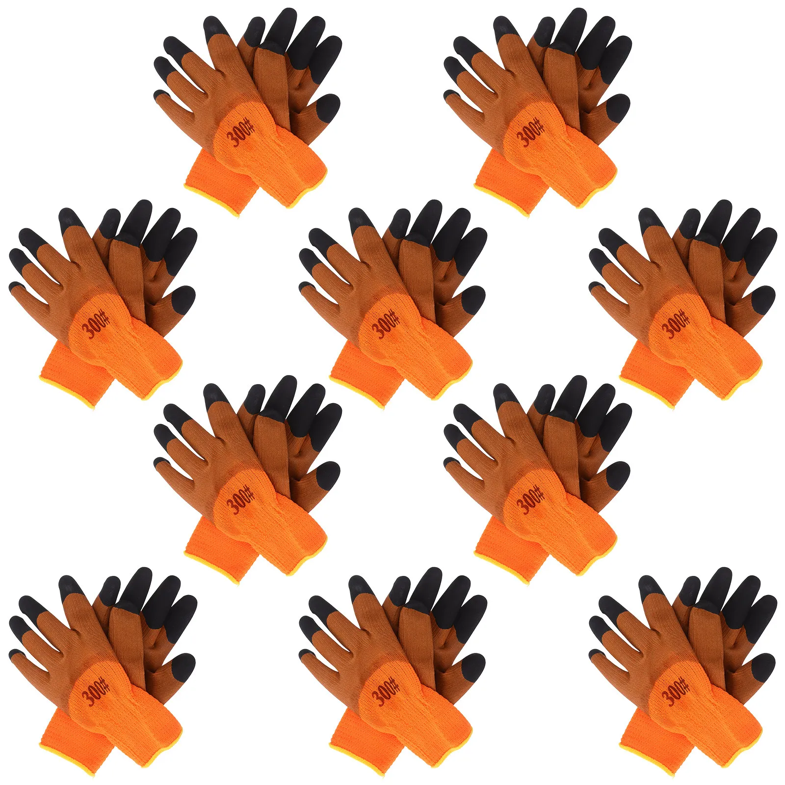 

10Pairs Insulated Work Gloves Men Thermal Fleece Lined Cold Weather Construction Safety Gloves High Visibility Reinforced Palm