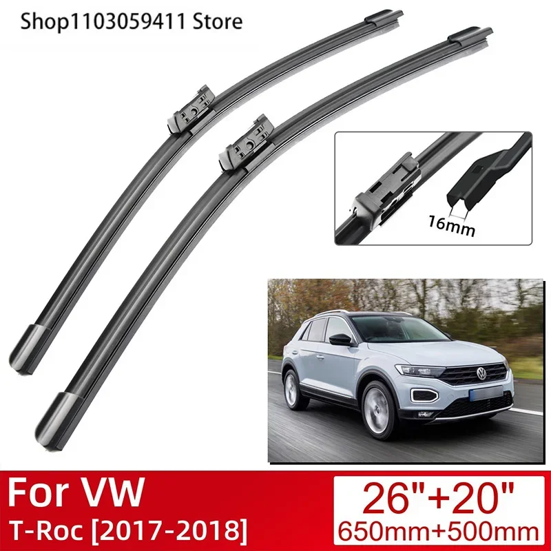 For VW T-Roc 2017-2018 Car Accessories Front Windscreen Wiper Blade Brushes Wipers  2018 2017