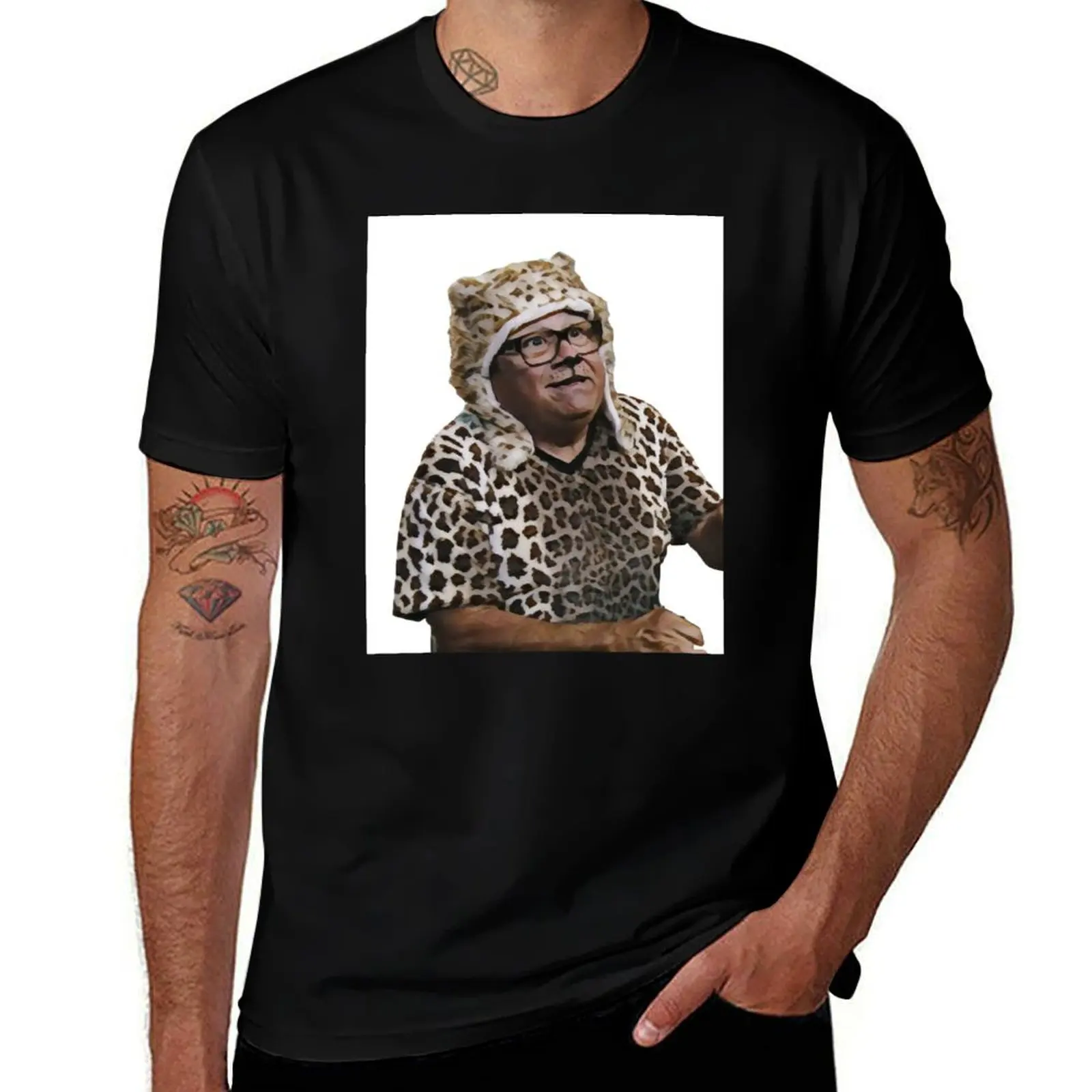 

Man Cheetah T-Shirt designer shirts funny gifts gifts for boyfriend Short sleeve tee men t shirts high quality