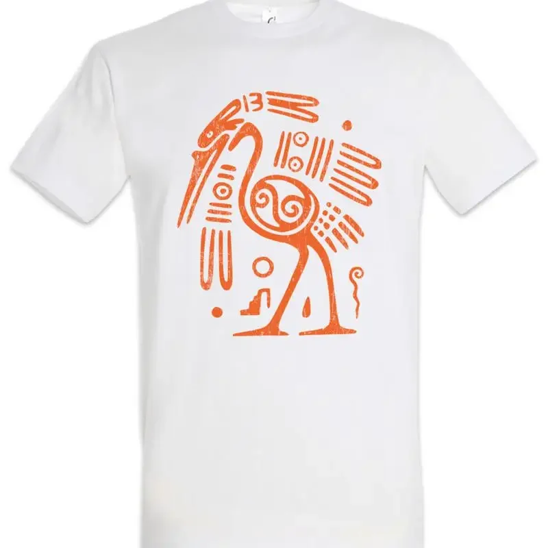 Aztec Ibis Bird Aztecs Empire Tattoo American Indians Tribe Sign T Shirt