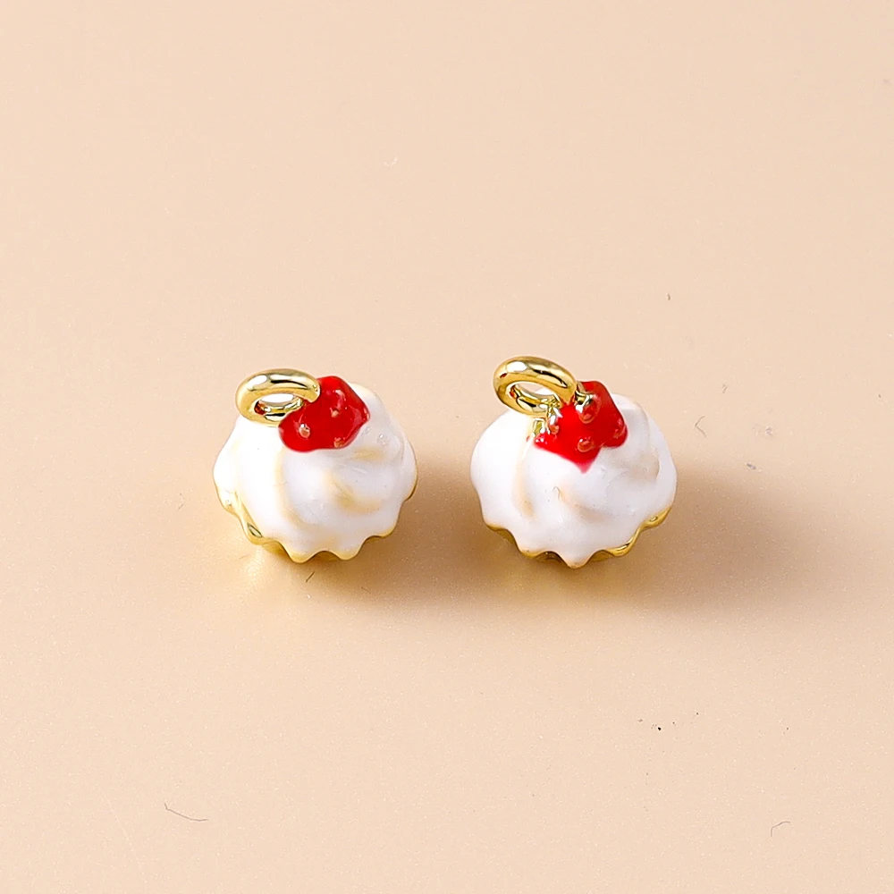 Leslie 5-teiliges Set Niedliche Kreative Teekanne Kaffeetasse Donut Kuchen Kaffee Charms Perlen Passend für DIY Marken-Armbänder Halsketten Schmuckherstellung Geschenke – Detail 11