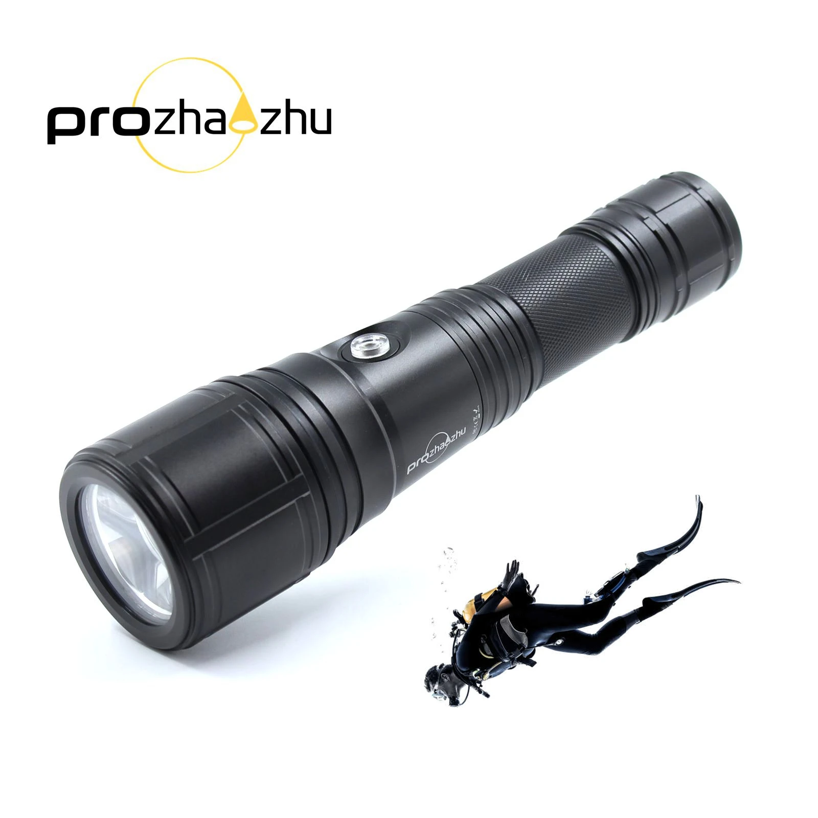 

DL-B20 Rechargeable Underwater Diving Flashlight 3000 Lumen Focus Zoom XHP50 IP68 100M USB Charging 26650 Diving Light