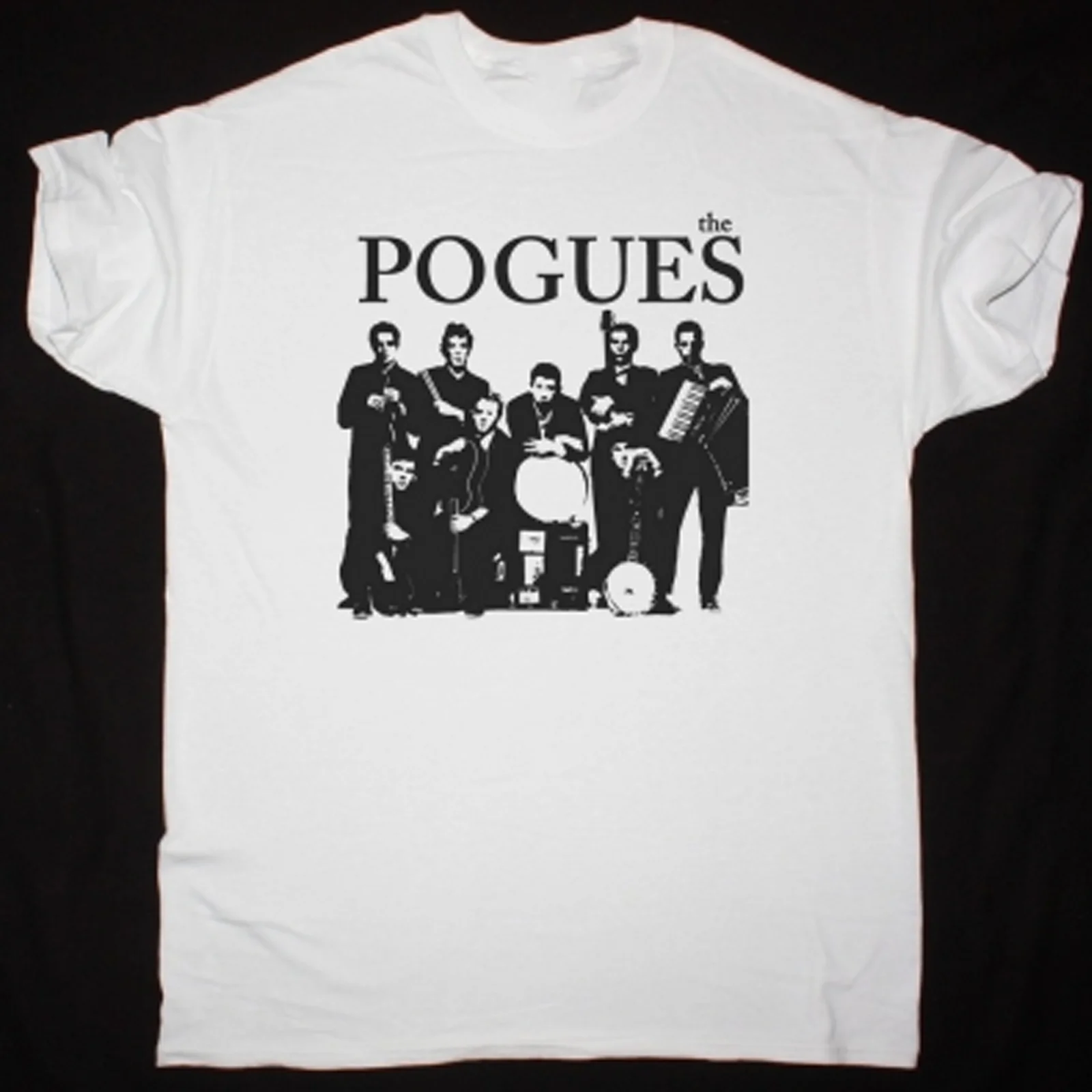 HOT NEW The Pogues band T shirt White All Sizes S 5XL 2F328 long or short sleeves