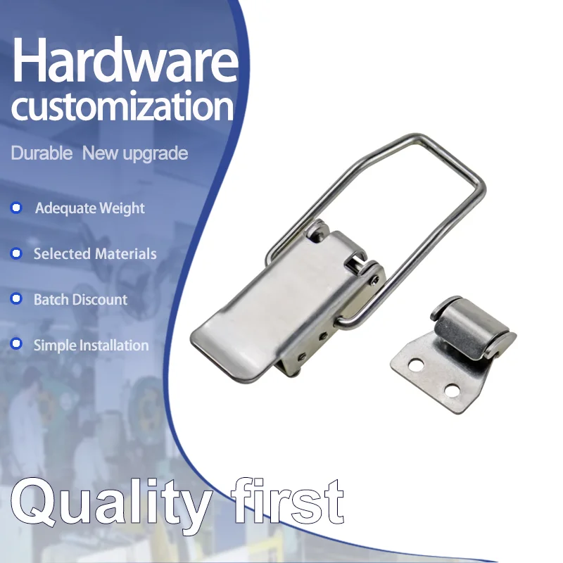 

304 Stainless Steel Toggle Lock for Industrial Equipment Cabinets Suitable for Food and Medical Applications