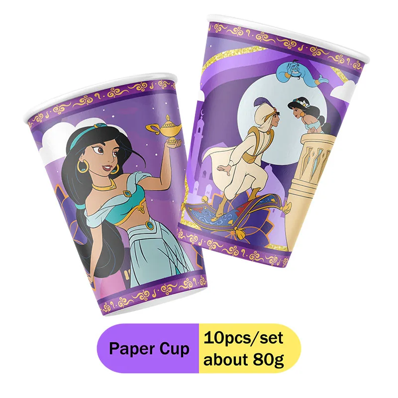 Disney Jasmine Princess Aladdin Theme wedding centerpieces for tables bridesmaid gift stickers cake stand party decor kids decor