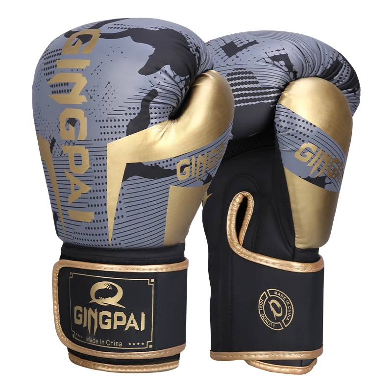 High Quality Leather Wear-Resistant And Breathable Boxing Gloves For Sanda Training, Thickened Protective Combat Gloves