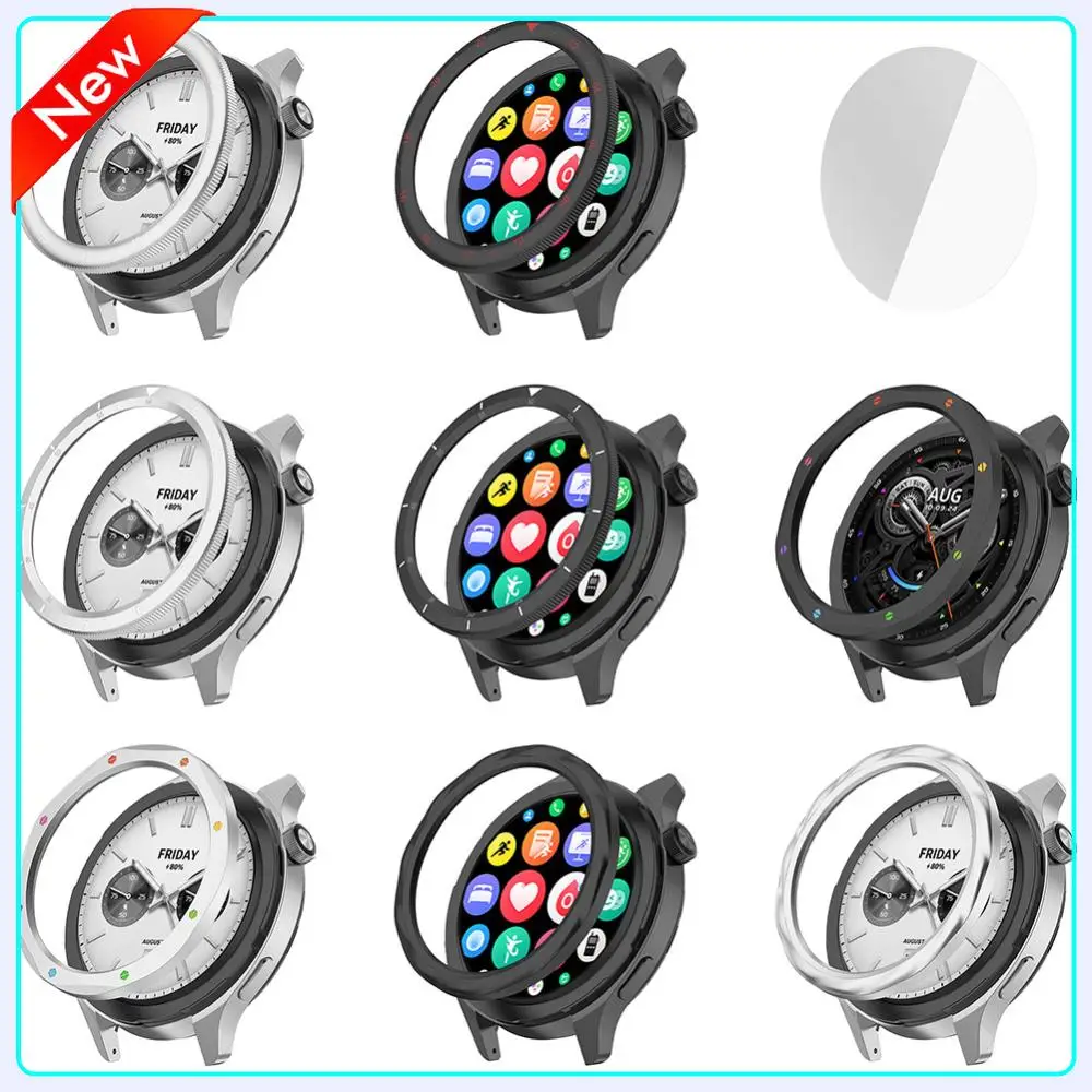 

Metal Bezel Ring Metal Protector Watch Case Strap Cover Metal Bezel Replacement Case Cover Ring for Xiaomi Watch S4 ESIM/S3 ESIM