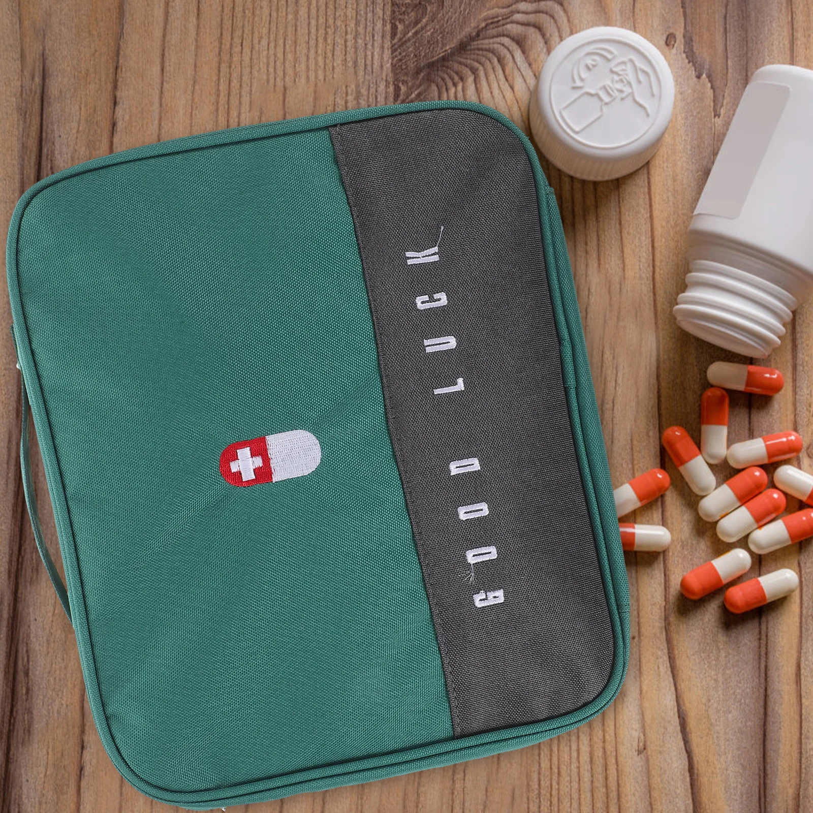 حقيبة الإسعافات الأولية المحمولة الطبية المنظم متعددة الشبكات الطب المنزلي حقيبة التخزين السفر في الهواء الطلق الطب الحقيبة مقاوم للماء