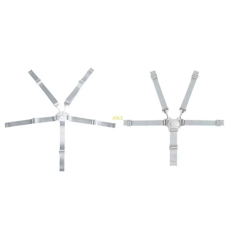 Baby Universal 5Point Harness เก้าอี้สูงเข็มขัดปลอดภัยสำหรับเก้าอี้รับประทานอาหารเด็ก