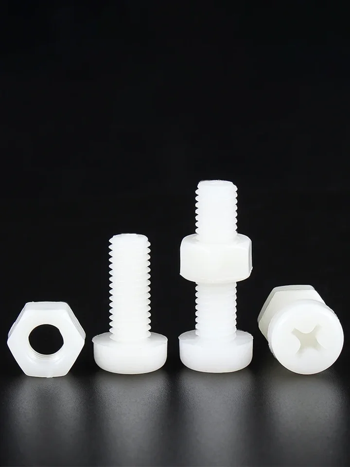Pzsmocn 150 Piezas (50 Juegos) Tornillos Nylon M5x20 Mm Con Tuerca Y Arandela – Bricolaje Y Electrónica