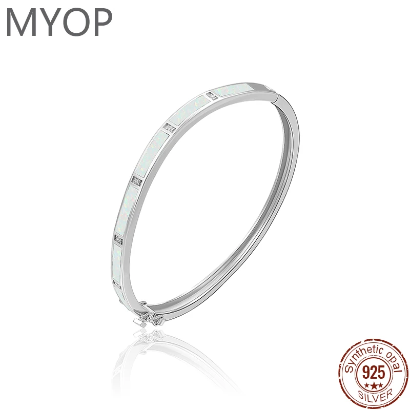 MYOP Evening Neutral Fashion Jewelry 925 Silver Gift,Zircon OPAL Bracelet