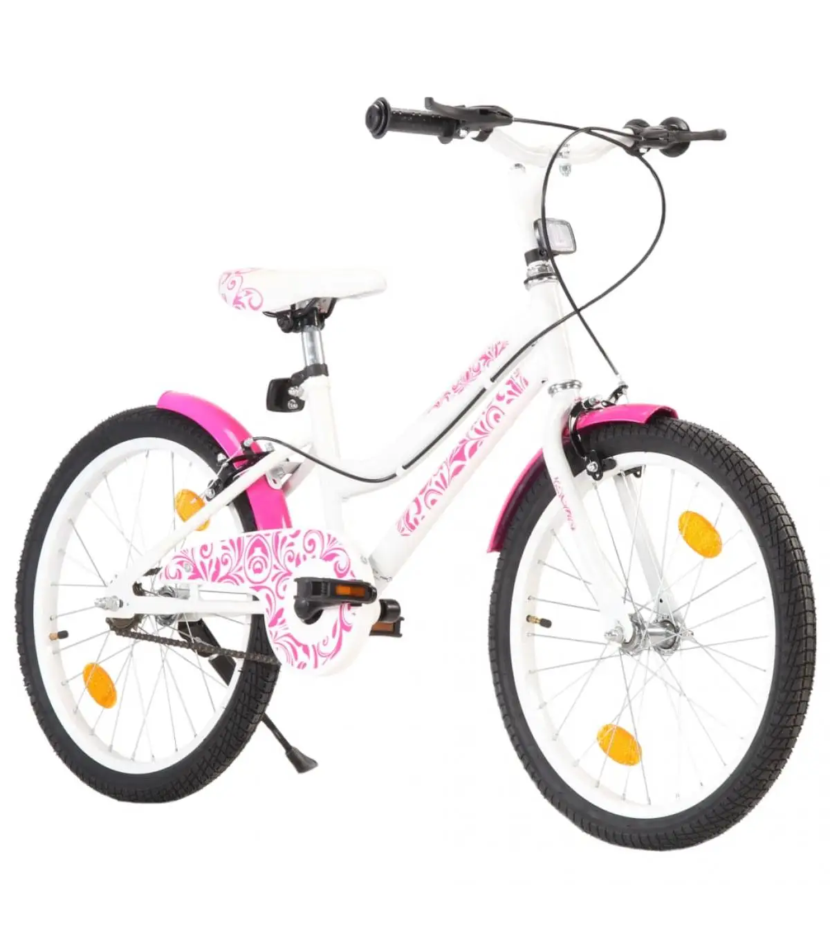 20 inch pink and white bicycle for children