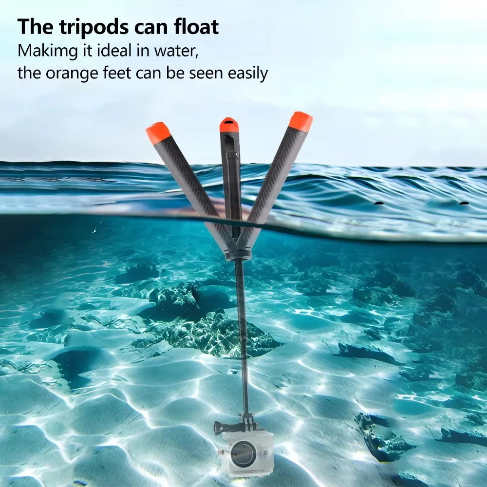 Floating Hand Grip Tripod Extendable Holder for GoPro Hero 13 12 11 10 9 Insta360 SJCAM AKASO DJI Osmo Action Camera Accessories