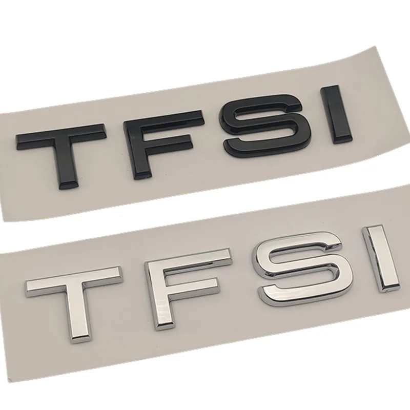 

ABS 3D Chrome Car TFSI Emblem Letters Rear Trunk Badge Sticker For A3 A4 A5 A6 A7 A8 Q2 Q3 Q5 Q7 Q8 S3 S6 TT RS
