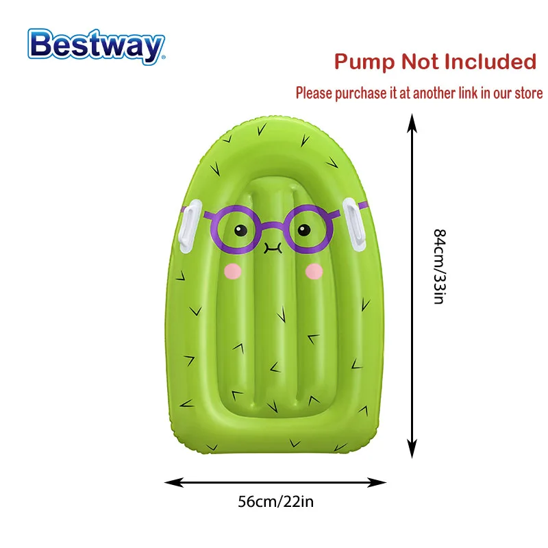 Bestway กระดานโต้คลื่นเป่าลมลอยน้ำสำหรับ Surf สีเขียวแบบคู่กับเพื่อน
